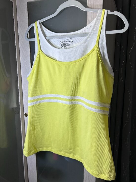 Tek Gear Tops - Women's Butter Yellow Tek Gear Tennis Activewear Tank Size Extra Large